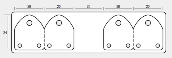 Earring Label – 20 × 24 mm, 1,000 pcs